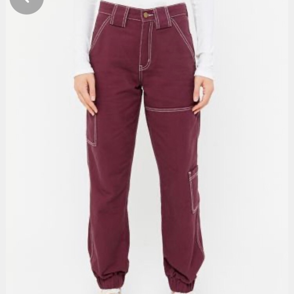 BDG Maroon Jogger Jeans